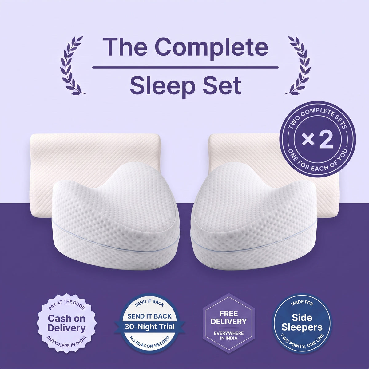 Nidra Align™: Knee Pillow for Side Sleepers - image 11