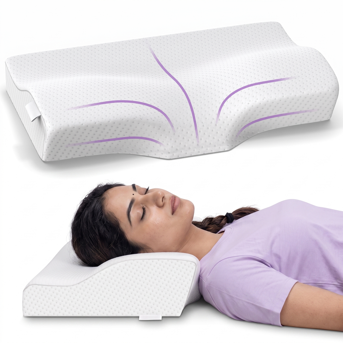 Nidra Contour™ Neck Pillow for Side Sleepers - image 11