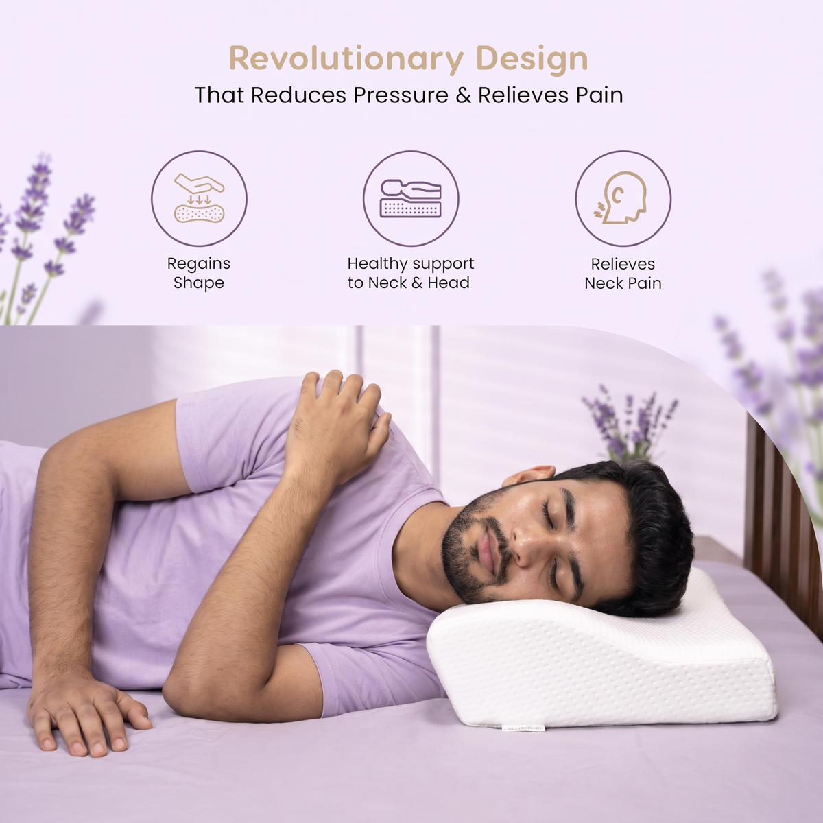 Nidra Contour™ Neck Pillow for Side Sleepers - image 12