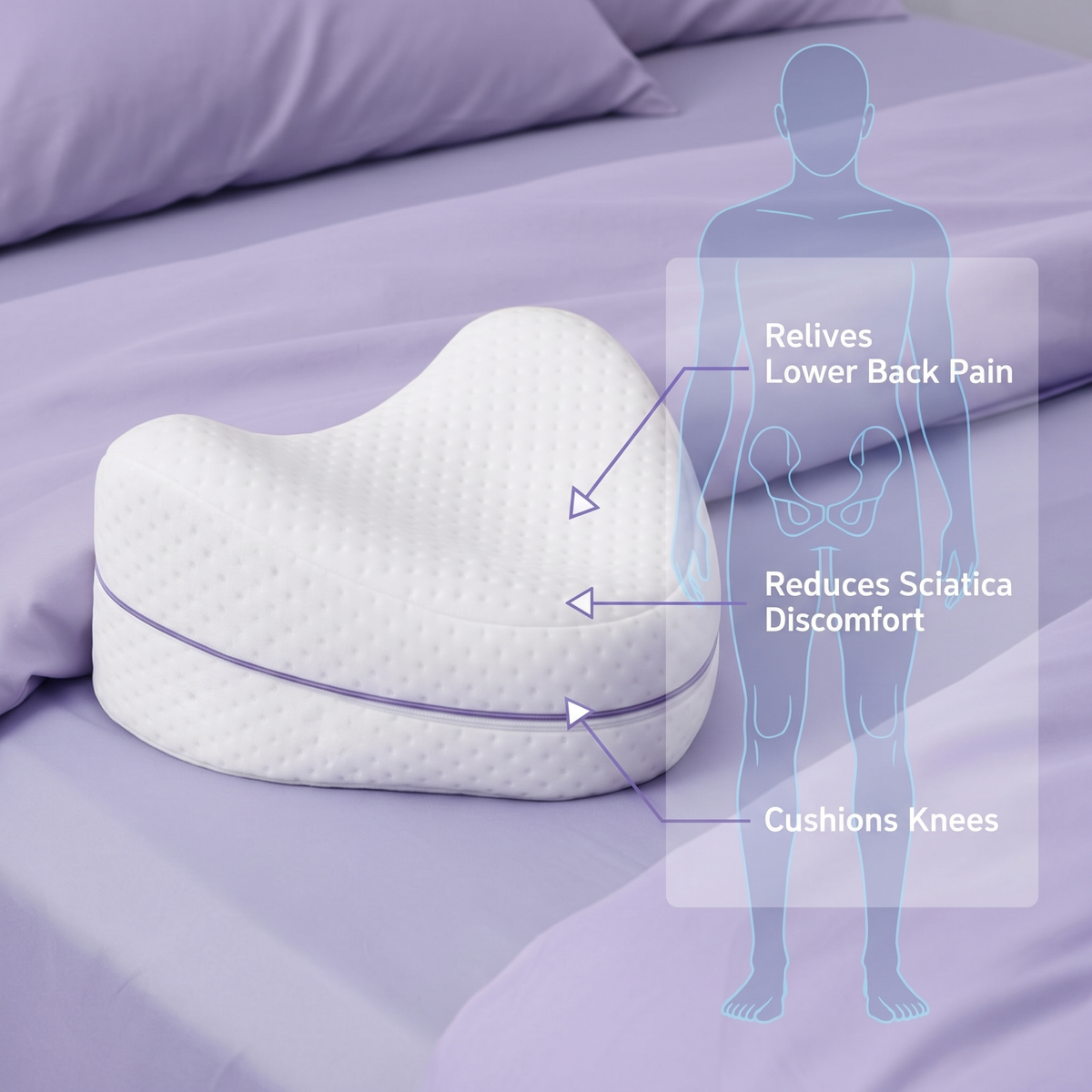 Nidra Align™: Knee Pillow for Side Sleepers - image 5