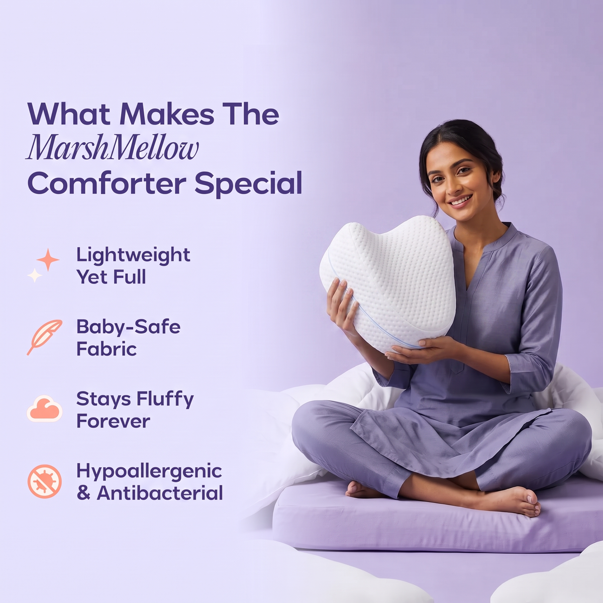 Nidra Align™: Knee Pillow for Side Sleepers - image 7